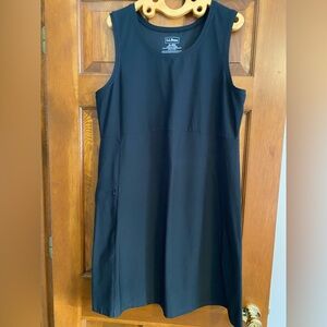 L.L. Bean sleeveless dress, size XL, black